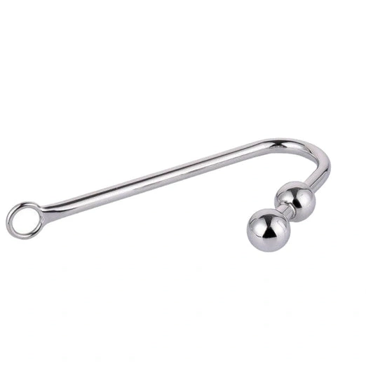 Anal Hooks Two Anal Pleasurable Balls Steel Stainless Hook 4417 0923
